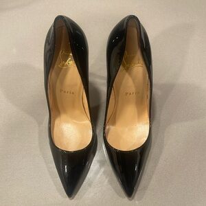 Christian Louboutin So Kate Black Patent Pointed-Toe